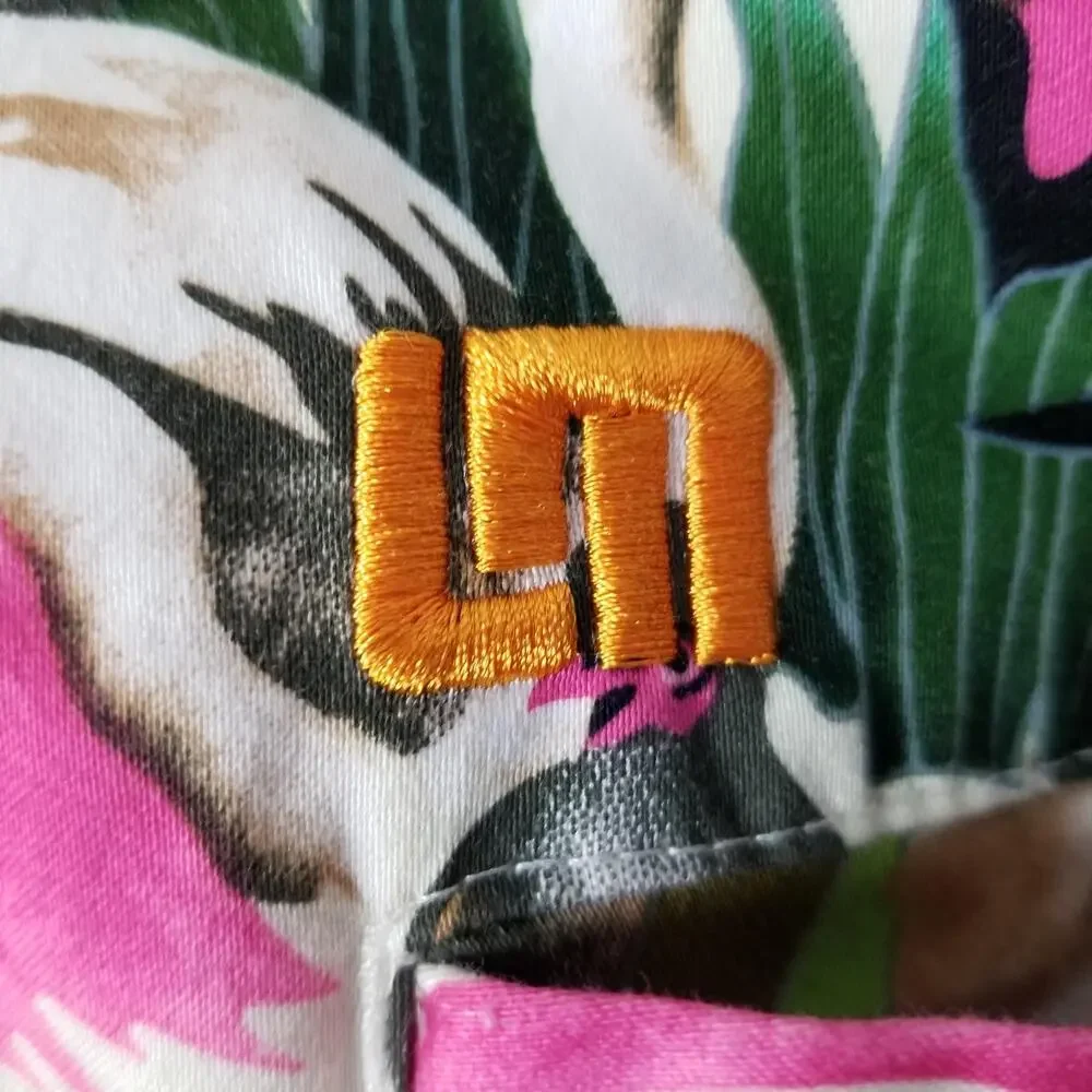 Loudmouth Shorts Mens 42 Pink Flamingo Tropical Golf Print Cotton Stretch‎ Fun